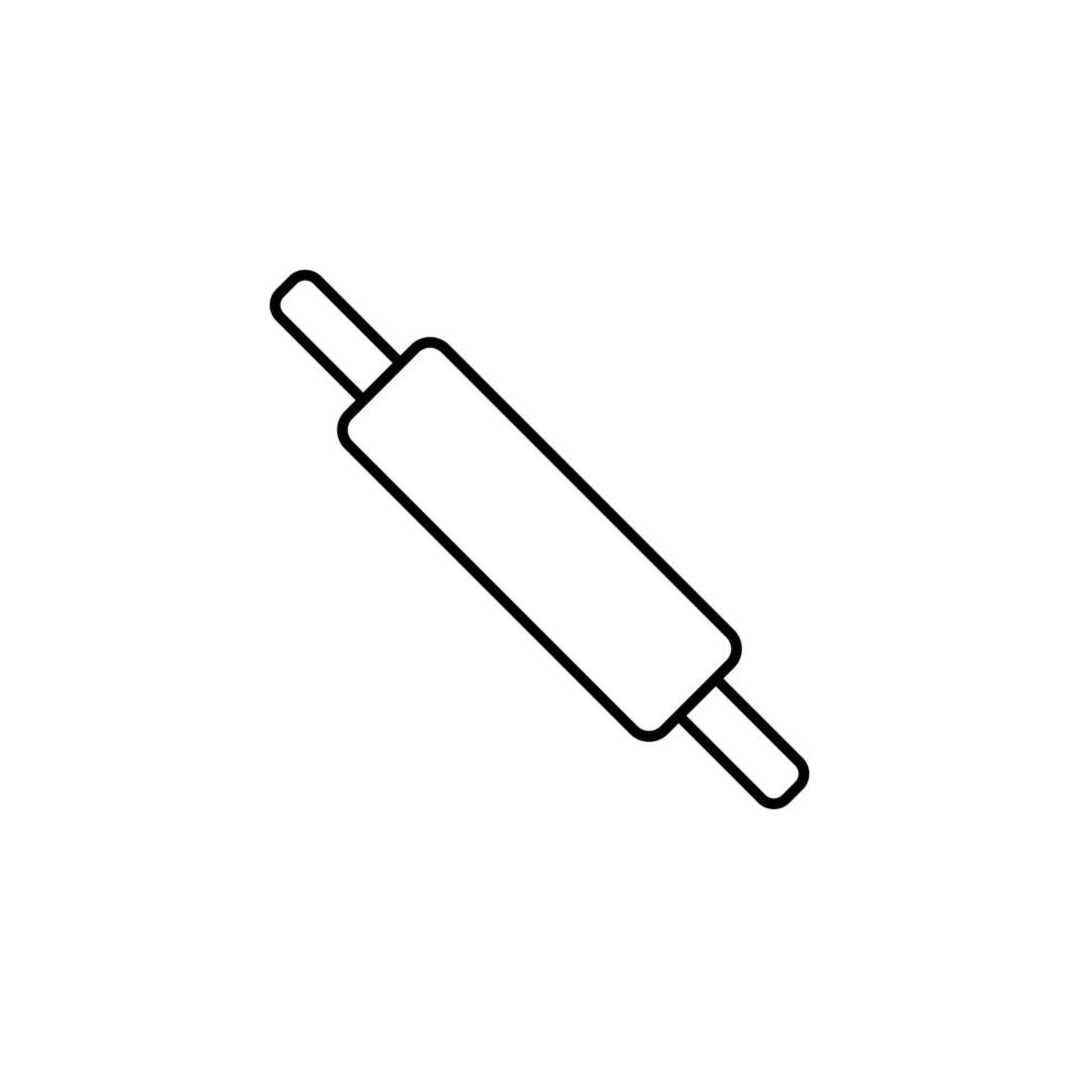 rolling pin vector icon illustration