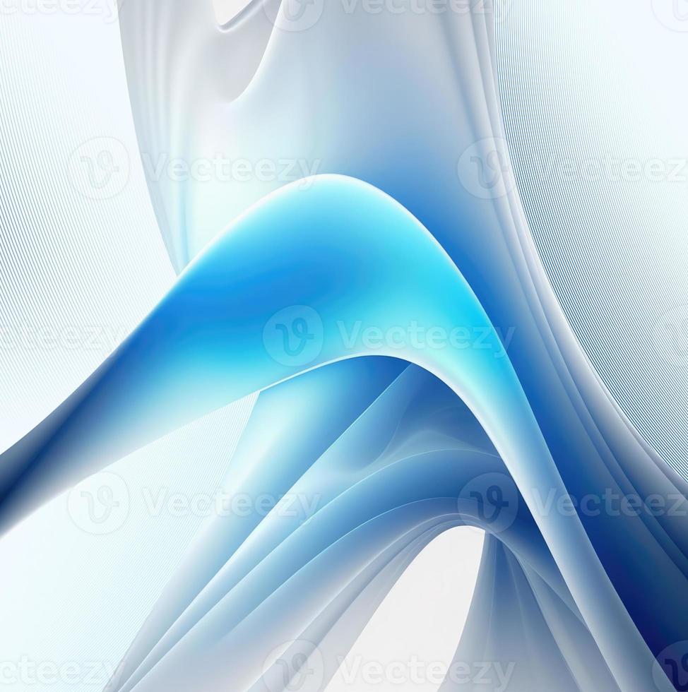 Dynamic abstract curve blue and white theme for corporate concept photo
