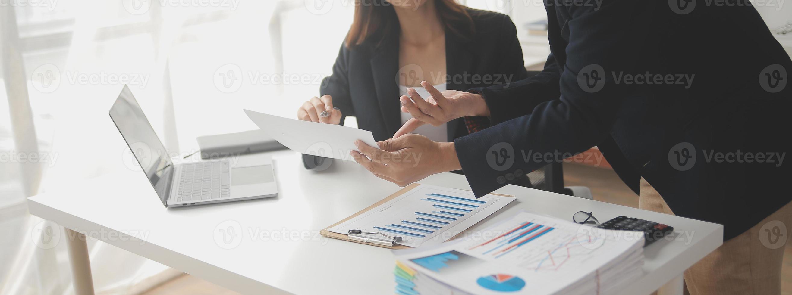Business Documents, Auditor businesswoman checking searching document legal prepare paperwork or report for analysis TAX time,accountant Documents data contract partner deal in workplace office photo