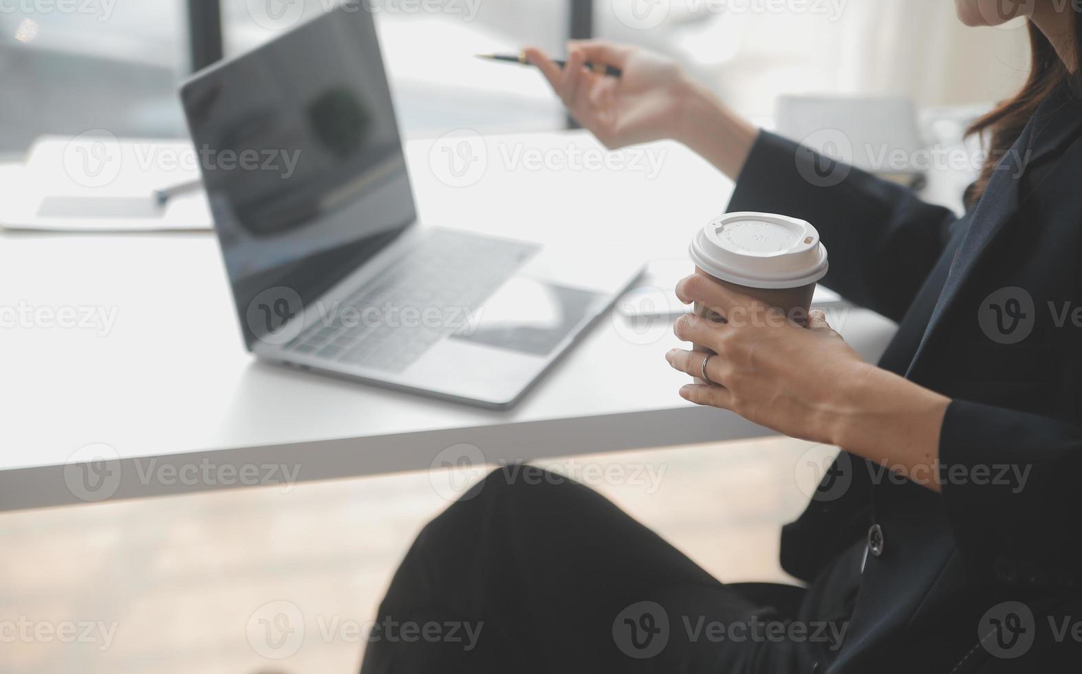 Business Documents, Auditor businesswoman checking searching document legal prepare paperwork or report for analysis TAX time,accountant Documents data contract partner deal in workplace office photo