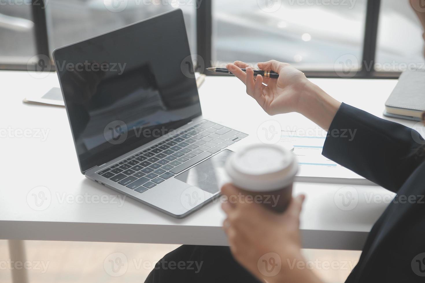 Business Documents, Auditor businesswoman checking searching document legal prepare paperwork or report for analysis TAX time,accountant Documents data contract partner deal in workplace office photo