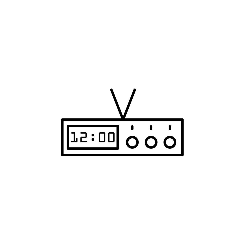 digital clock vector icon illustration