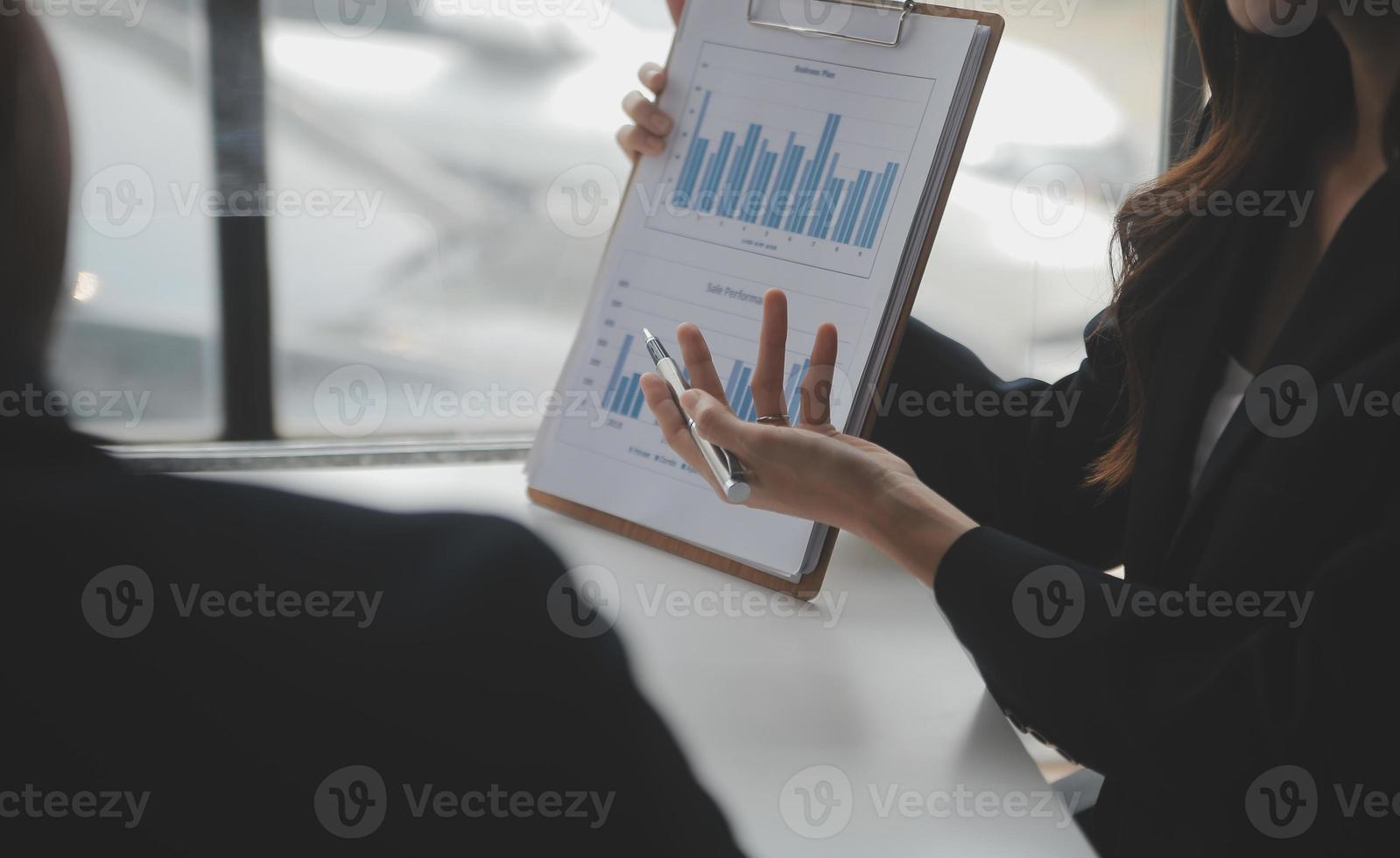 Business Documents, Auditor businesswoman checking searching document legal prepare paperwork or report for analysis TAX time,accountant Documents data contract partner deal in workplace office photo