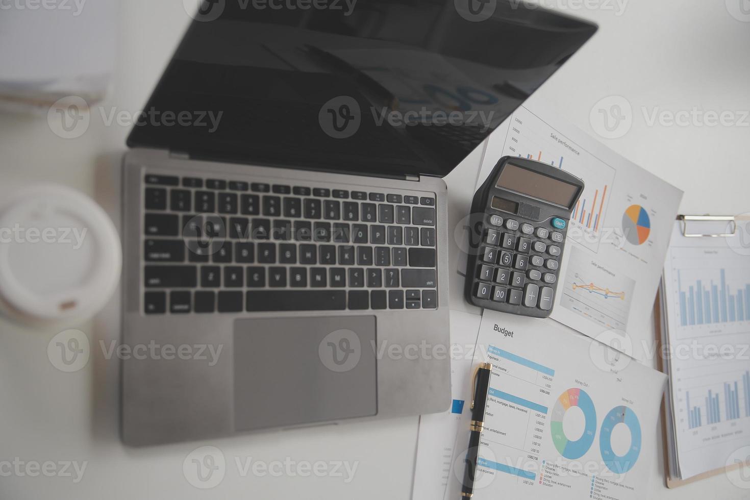 Business Documents, Auditor businesswoman checking searching document legal prepare paperwork or report for analysis TAX time,accountant Documents data contract partner deal in workplace office photo