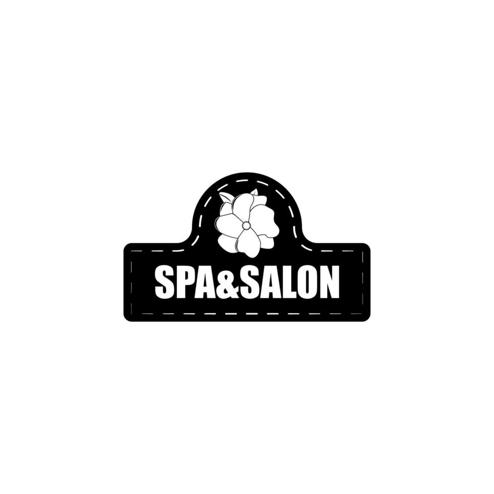 spa salon logo vector icon illustration