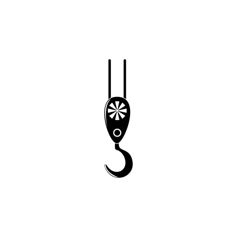 crane hook vector icon illustration