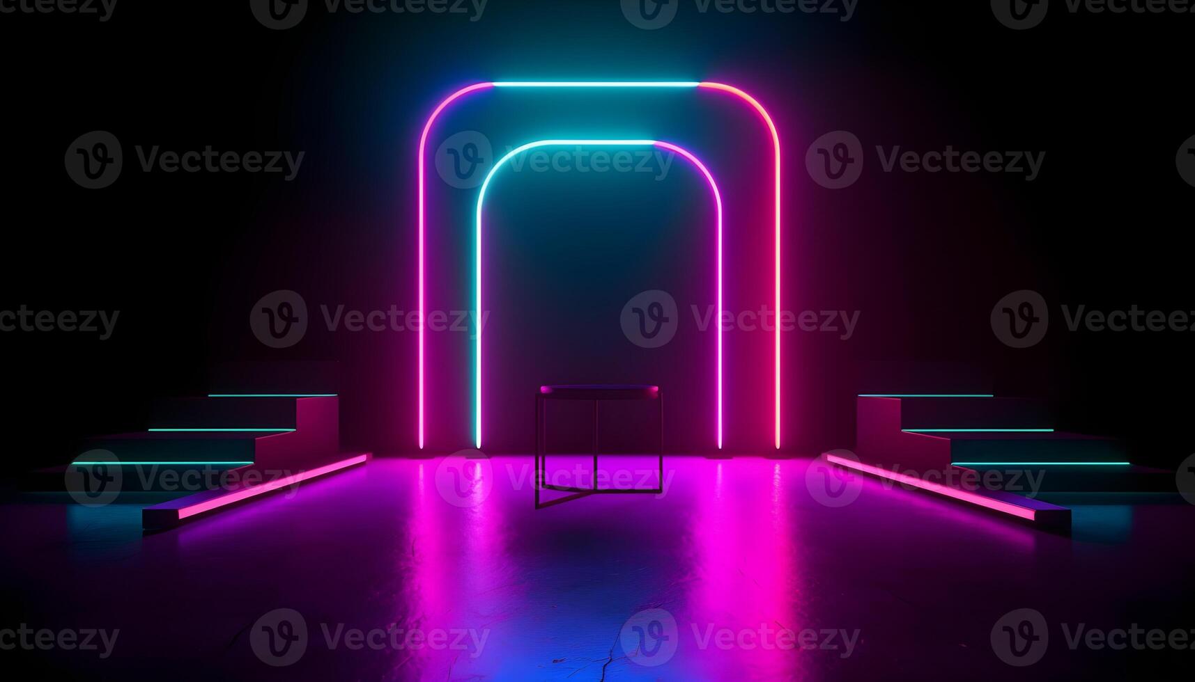 Neon store stage lights