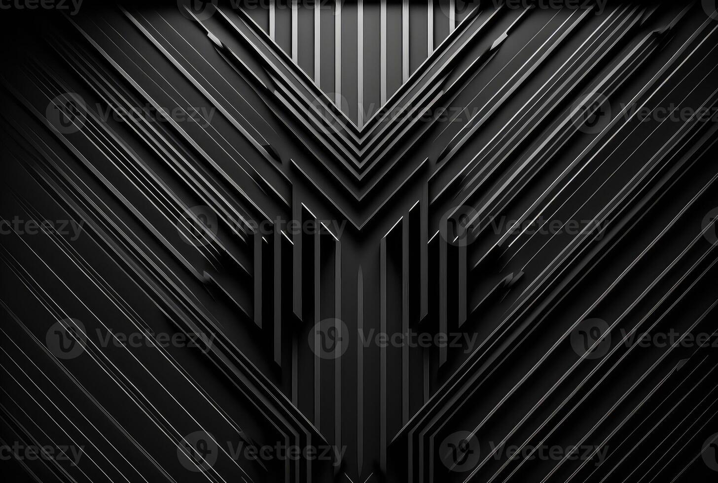 Black tech minimal striped background. photo