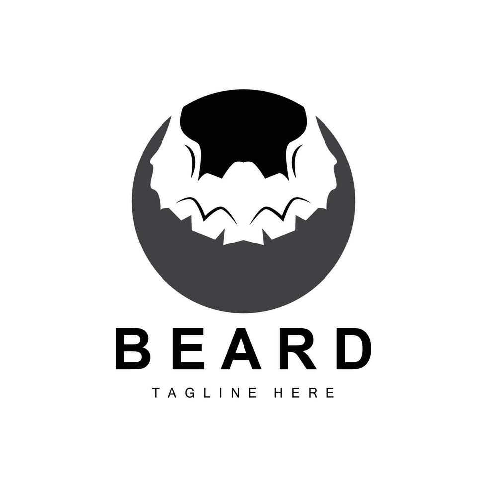 logo de barba, barbería vectorial, diseño para apariencia masculina, barbero, cabello, moda vector