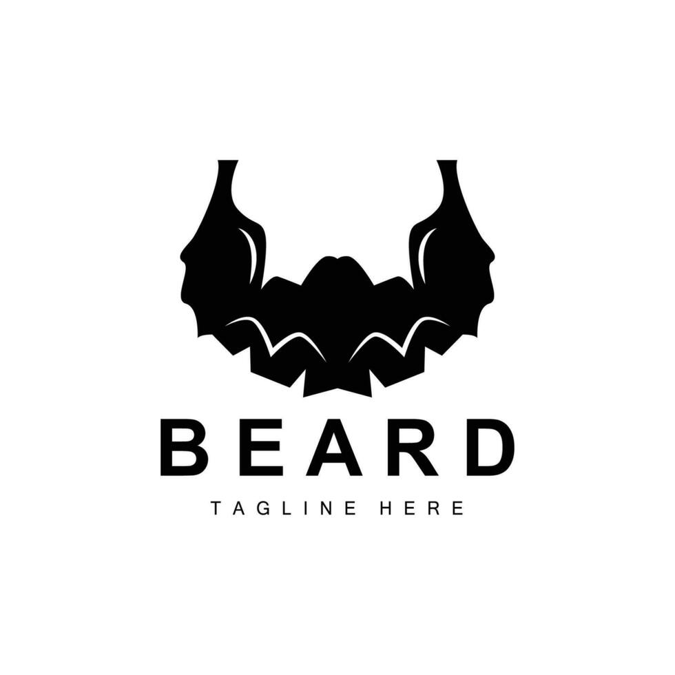 Beard Logo, Vector Barbershop, Design For Male Appearance, Barber, Hair, Fashion