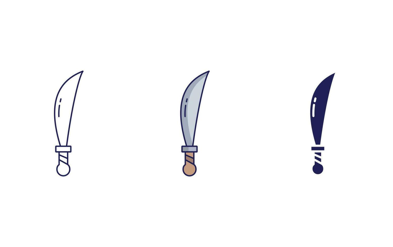 Curved Sword. svg vector