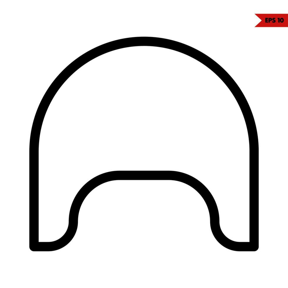 hat farm winter line icon vector