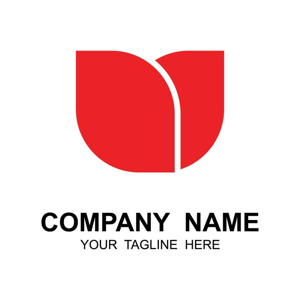 creative company logo design, brand company logo with slogan template vector
