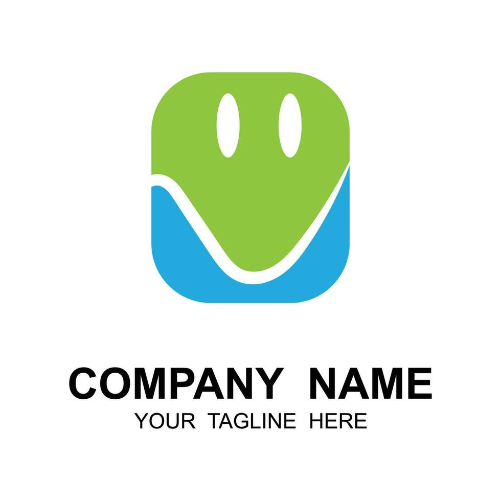 creative company logo design, brand company logo with slogan template vector