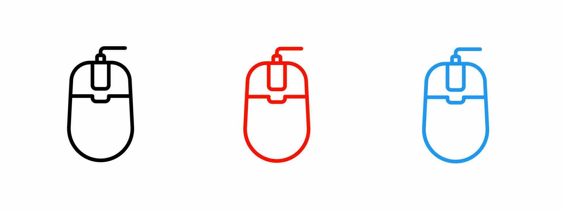 Mouse icon illustration set for business. Stock vector. vector