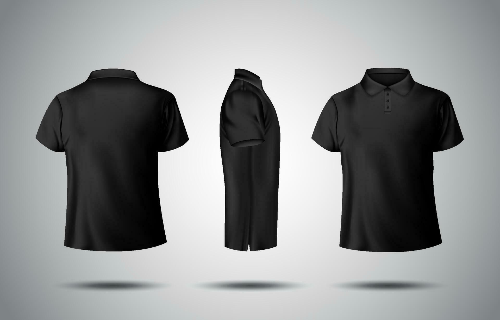 3D Black Polo Shirt Mockup 23166418 Vector Art at Vecteezy