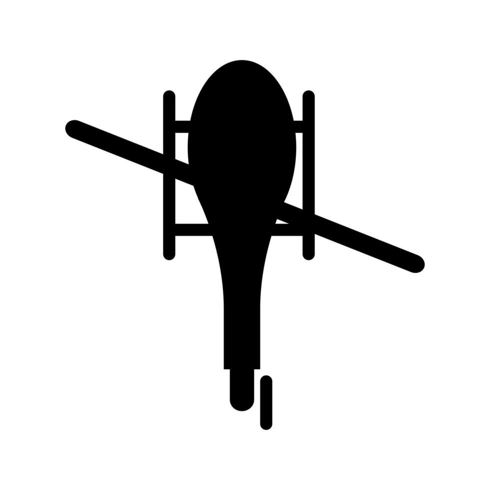 helicóptero vector icono. aeronave ilustración signo. mosca símbolo. aerolínea logo aislado en blanco antecedentes.