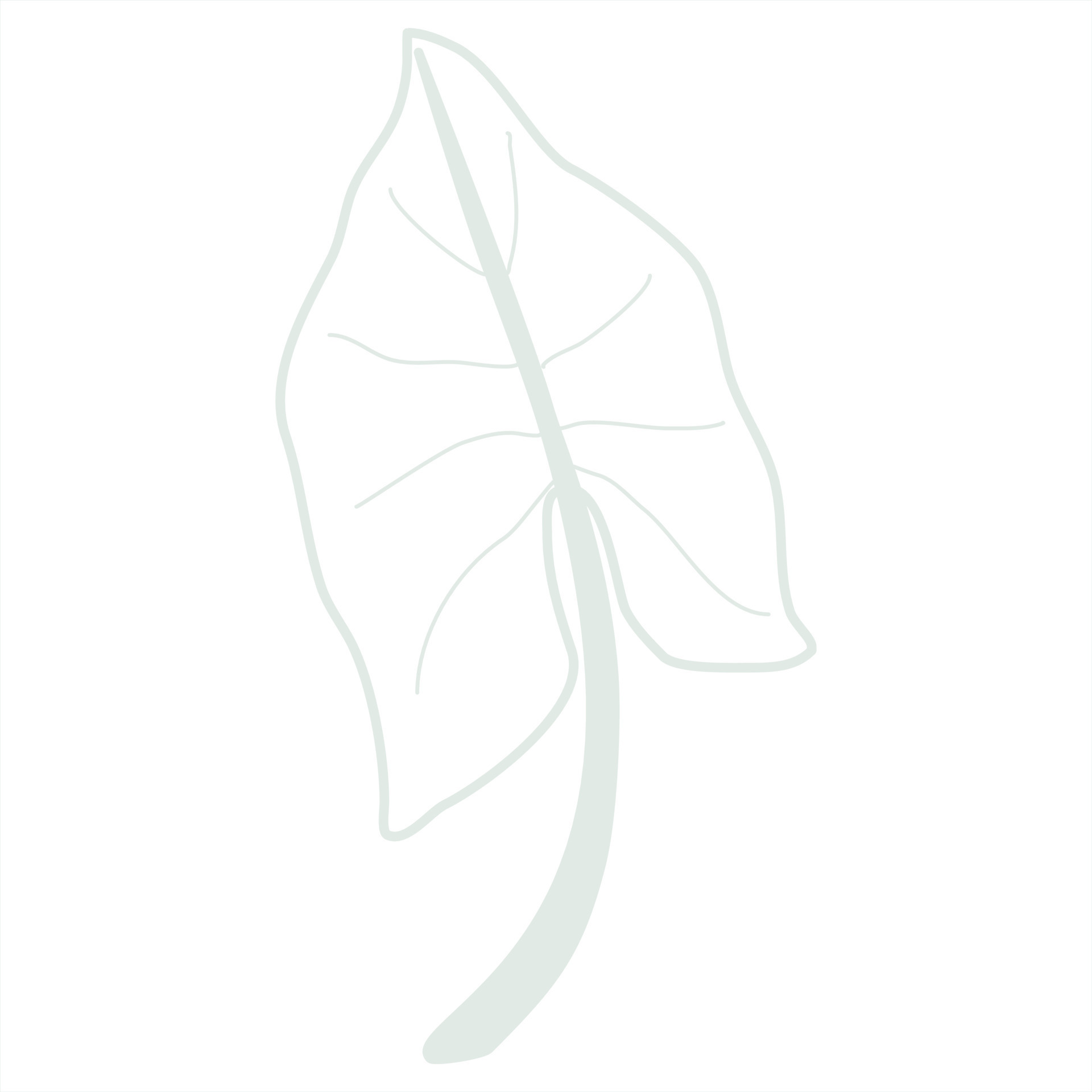 Line art leaf 23166579 Vector Art at Vecteezy