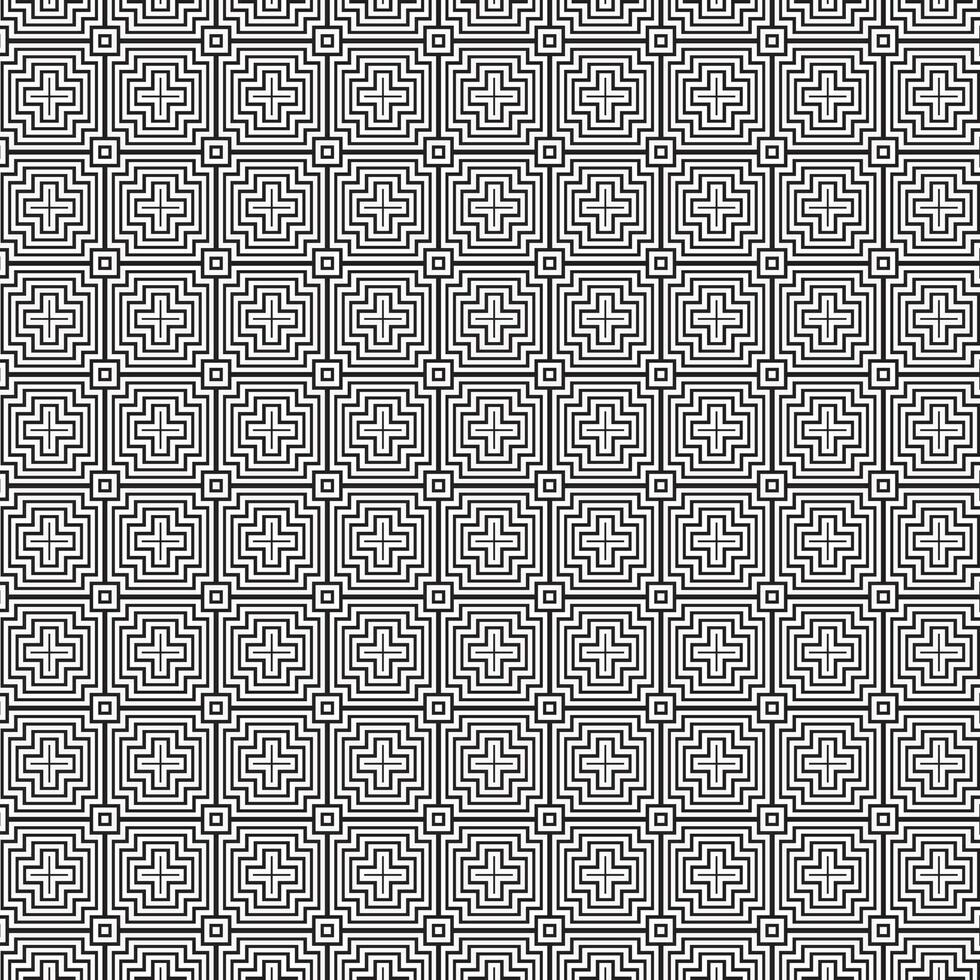 Retro Mosaic Pattern, Isolated Background. vector