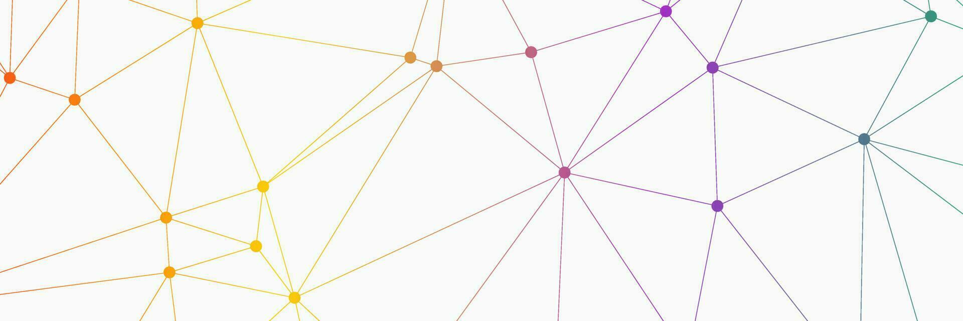 abstract coolorful geometric background with triangle shape pattern and molecular vector