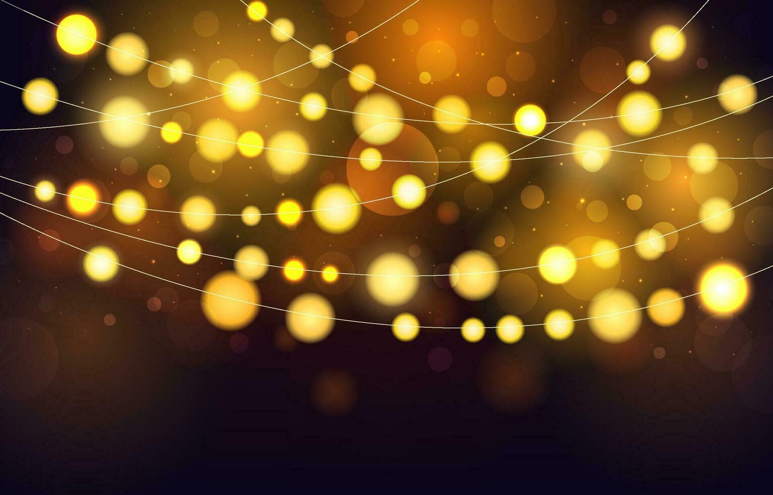 Fairy Light Bokeh Background vector