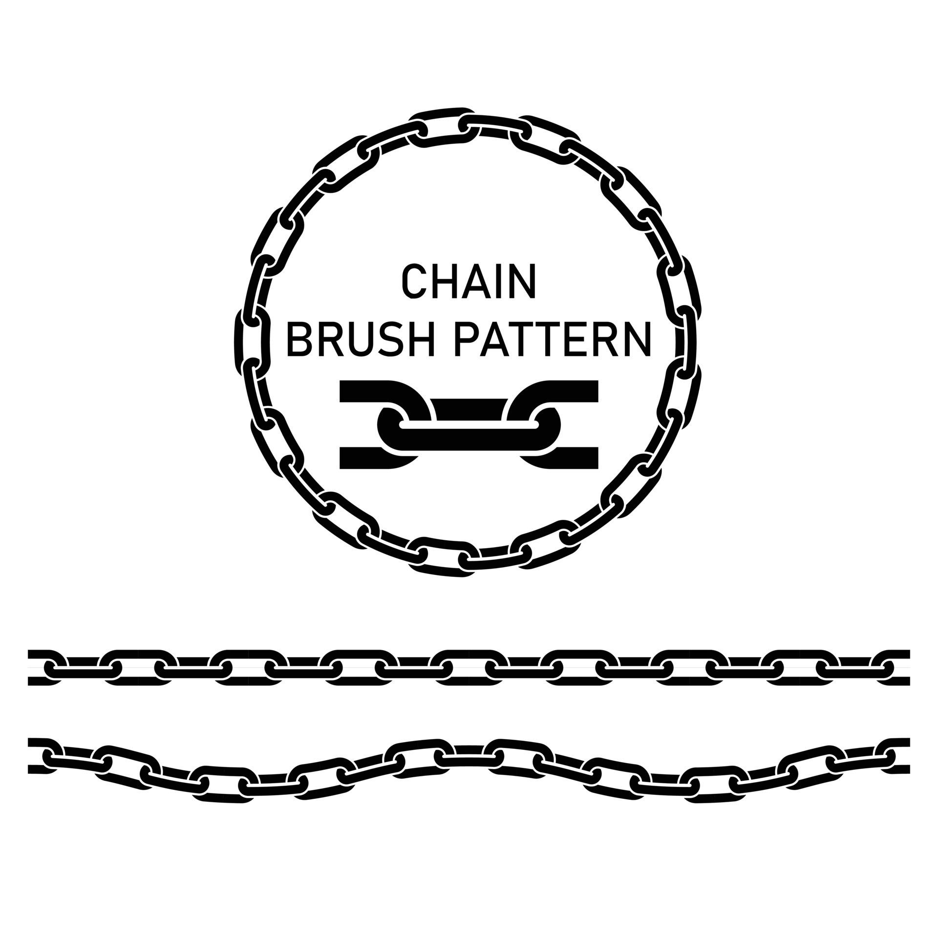 chain link pattern vector brush 23166901 Vector Art at Vecteezy