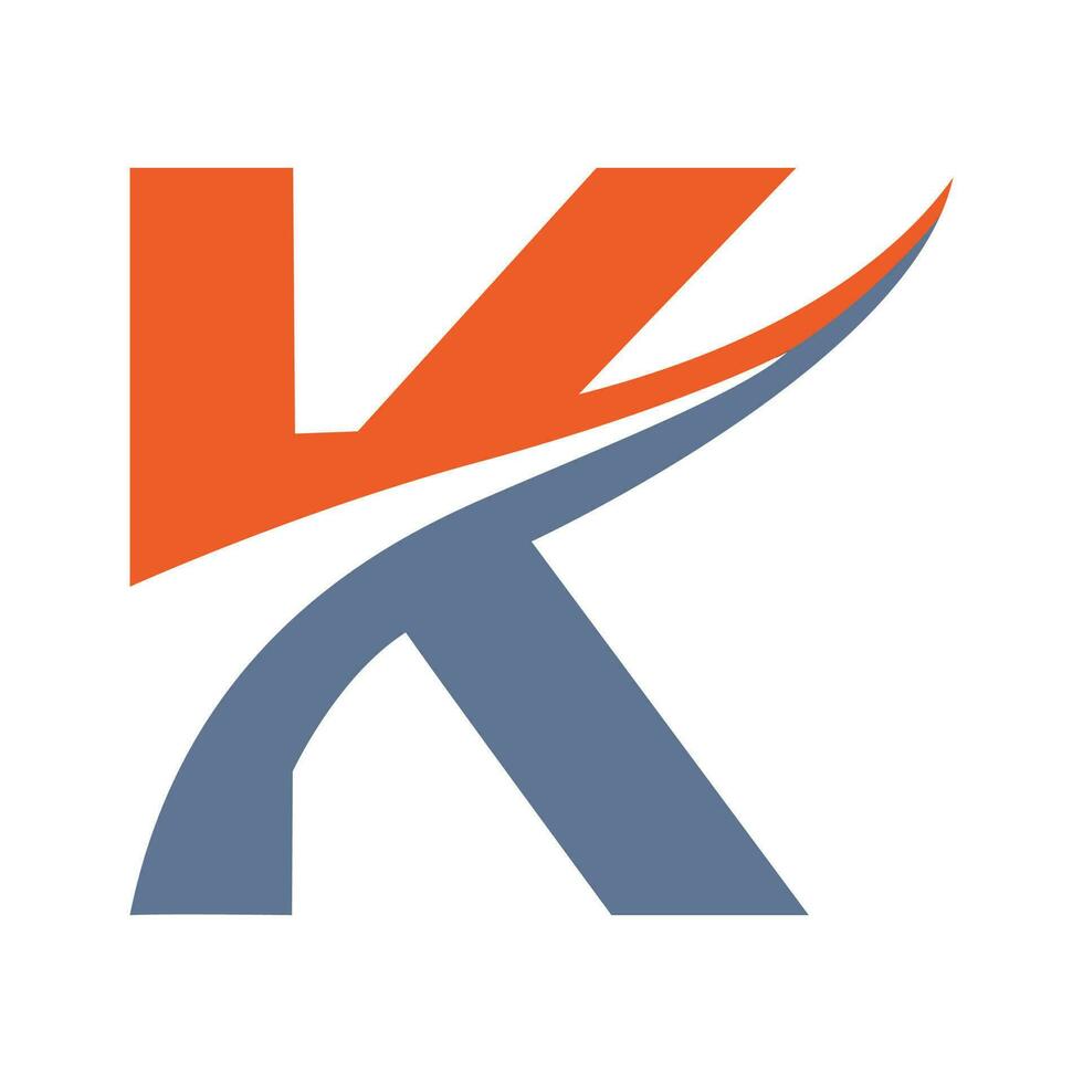 Letter k logo vector