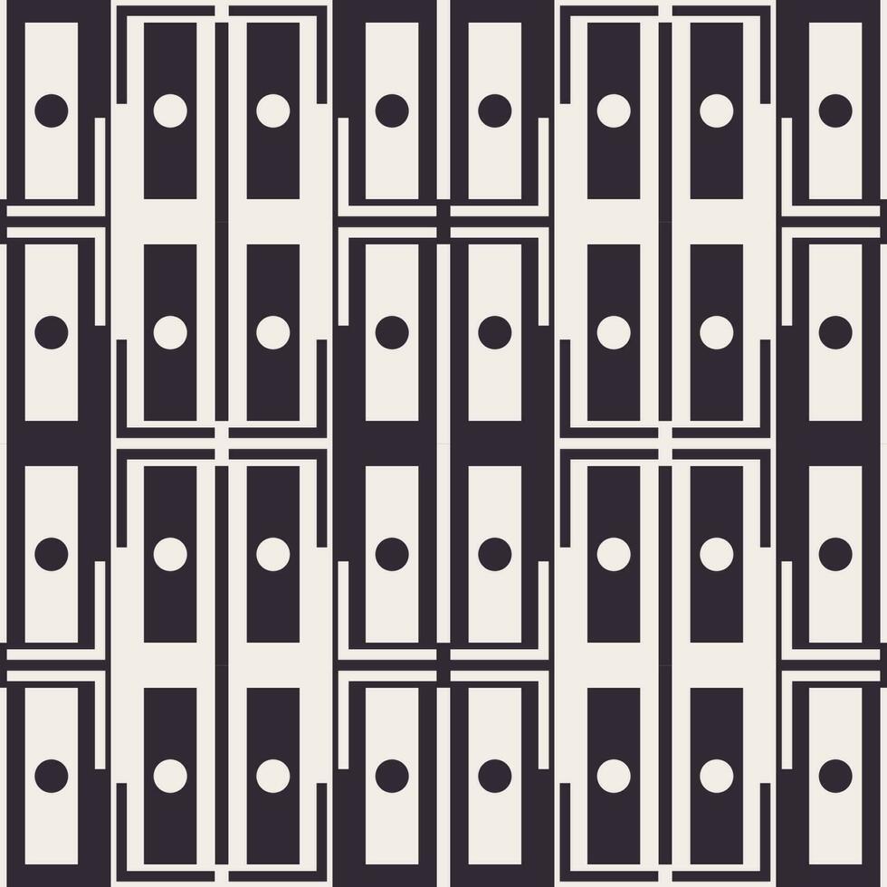 Abstract geometric black and white color pattern. Abstract geometric shape seamless pattern background. Abstract geometric pattern use for fabric, home decoration elements, upholstery, wrapping vector