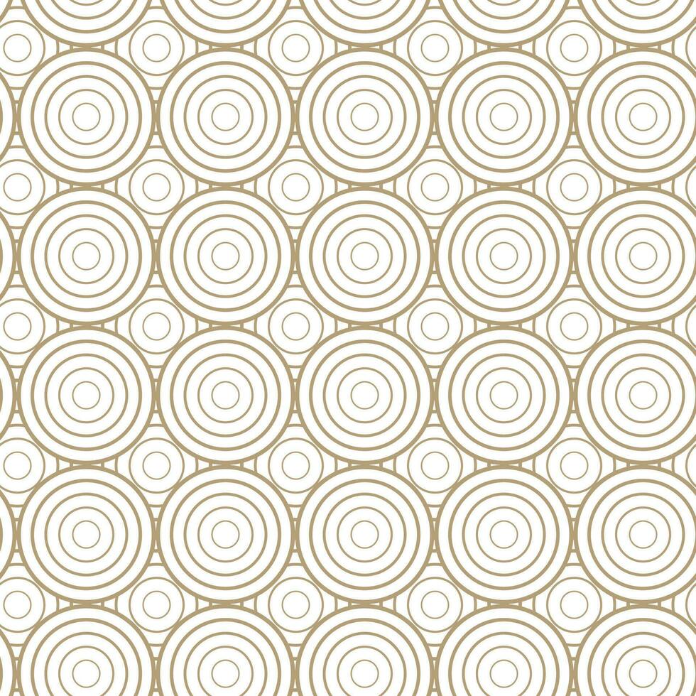 ilustración perfecta de vector moderno. patrón de oro lineal sobre un fondo blanco. patrón ornamental para folletos, impresión, papel tapiz, fondos