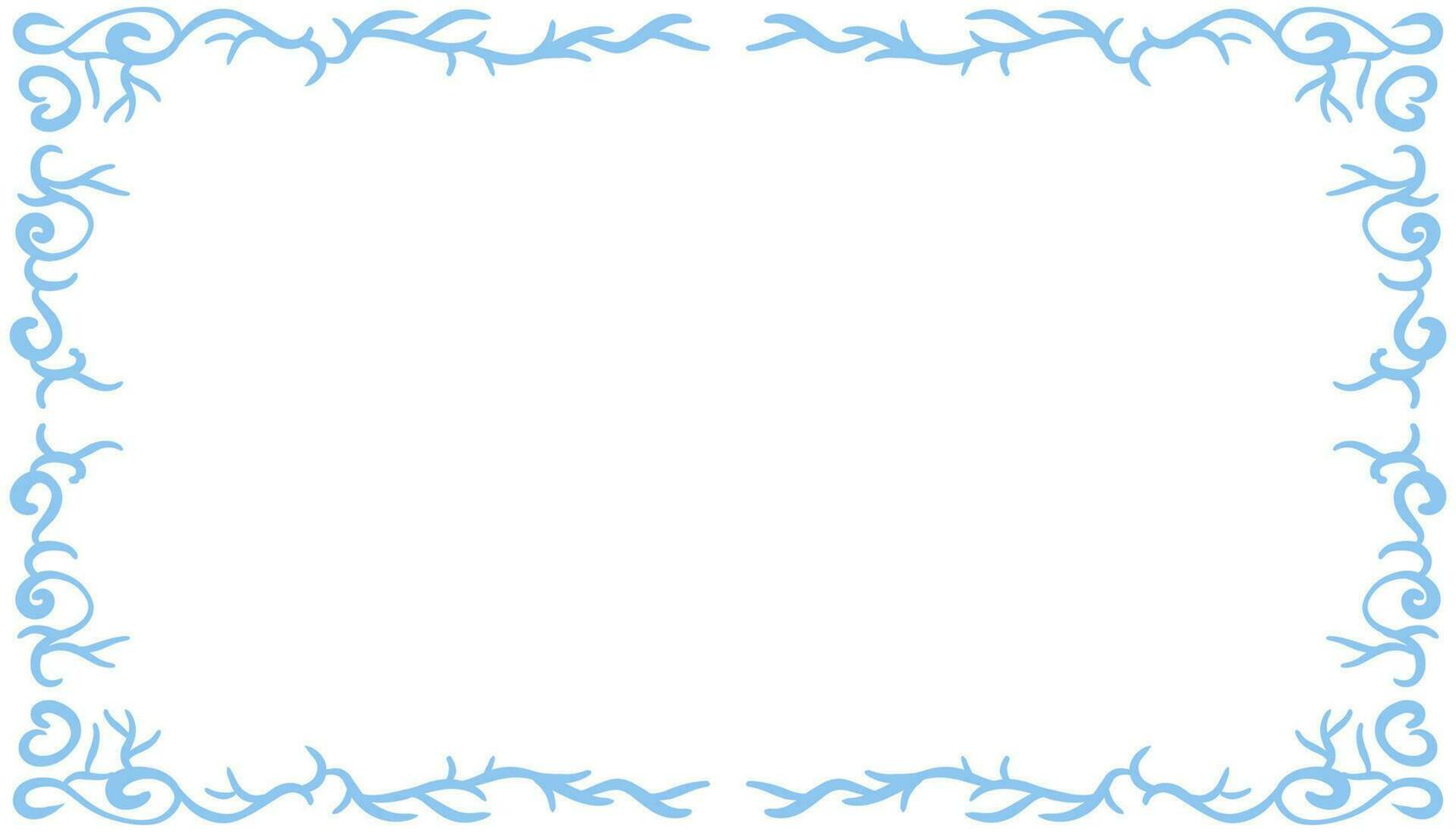Blue abstract frame background illustration vector