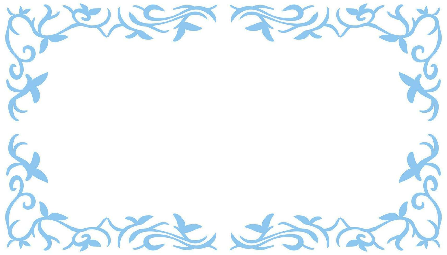 Blue abstract frame background illustration vector