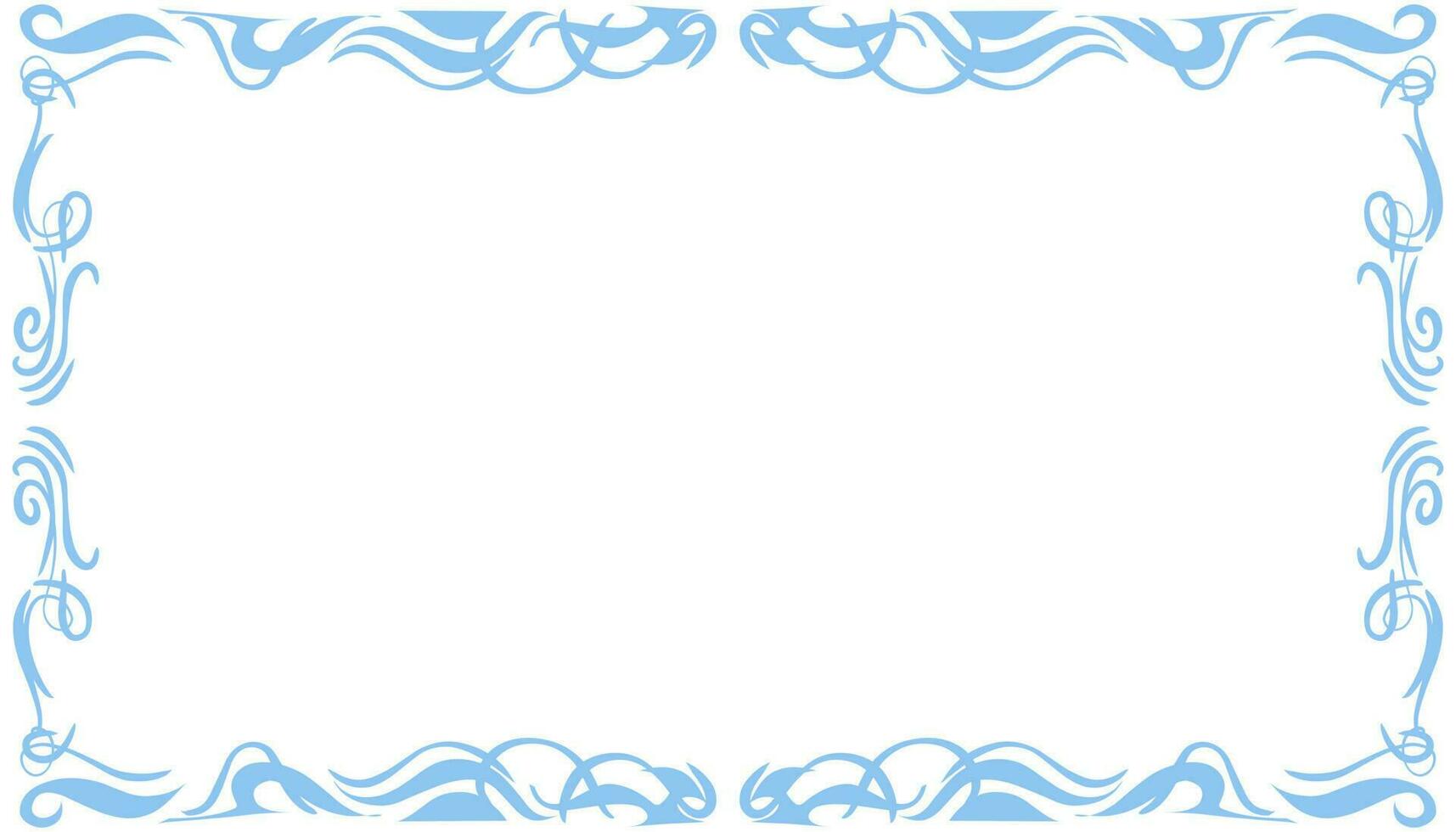 Blue abstract frame background illustration vector