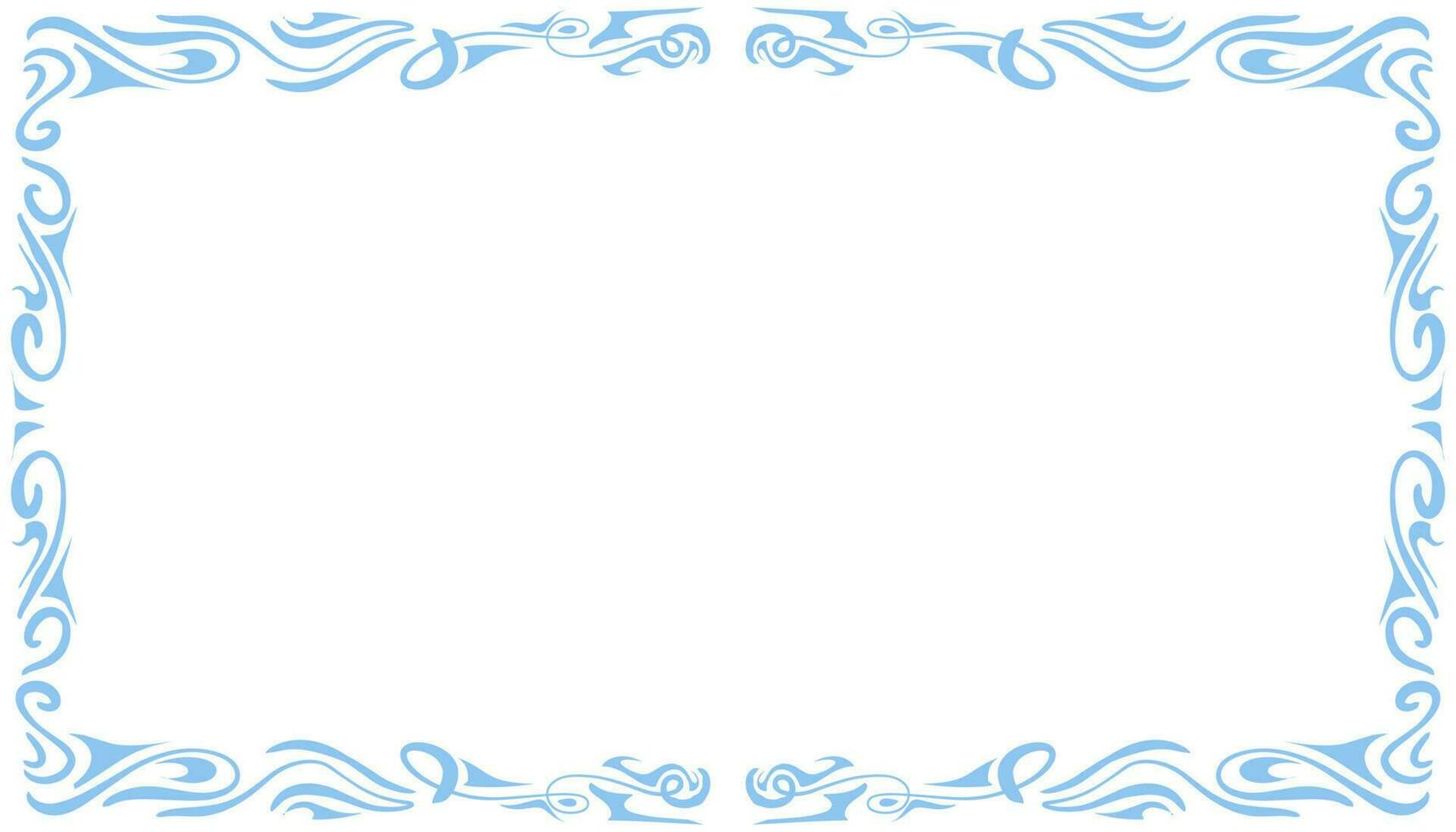 Blue abstract frame background illustration vector