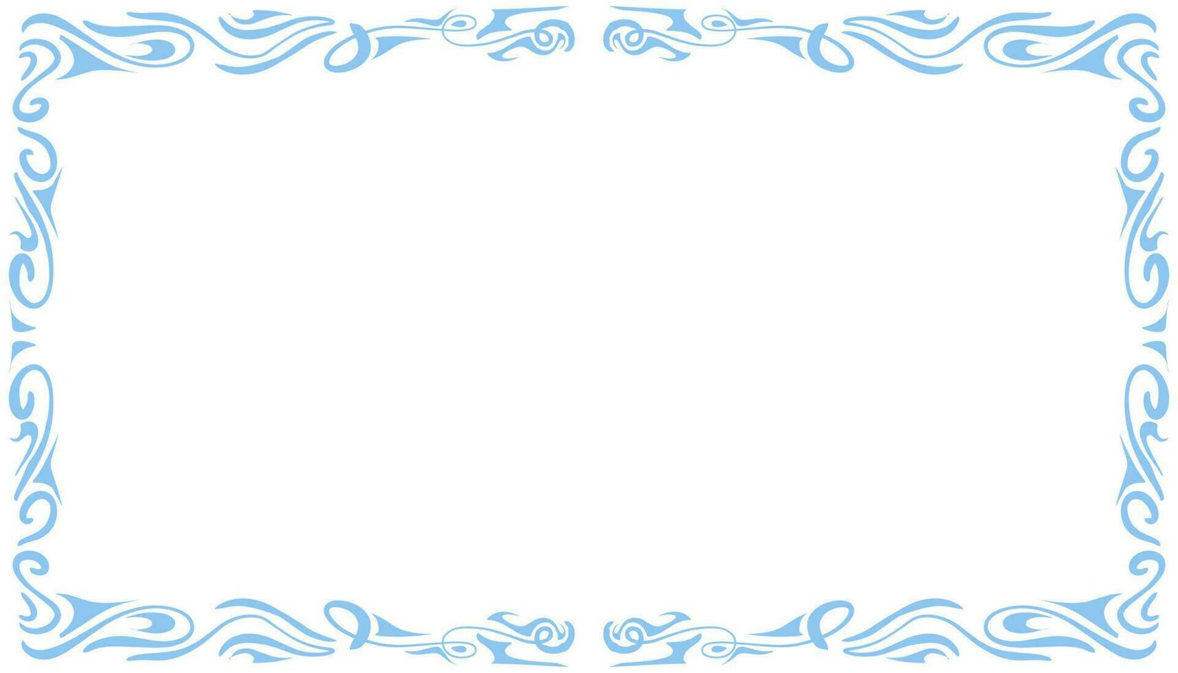 Blue abstract frame background illustration vector