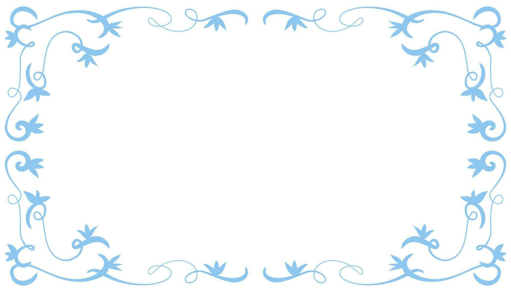 Blue abstract frame background illustration vector