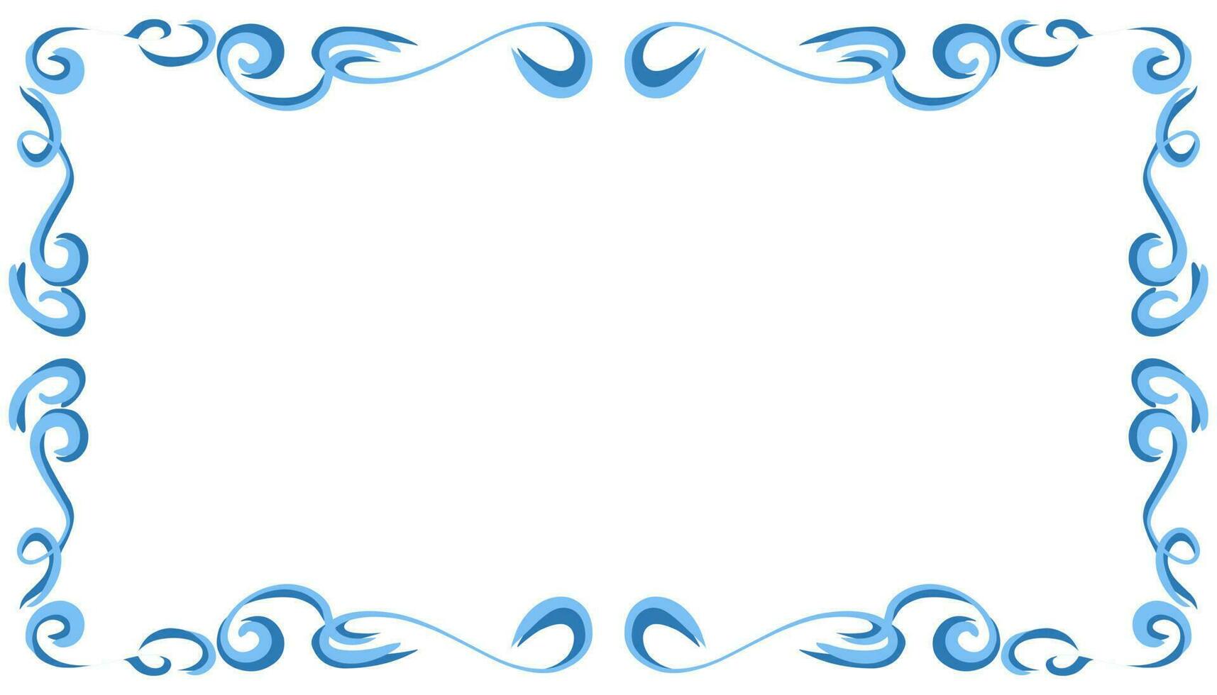 Blue abstract frame background illustration vector