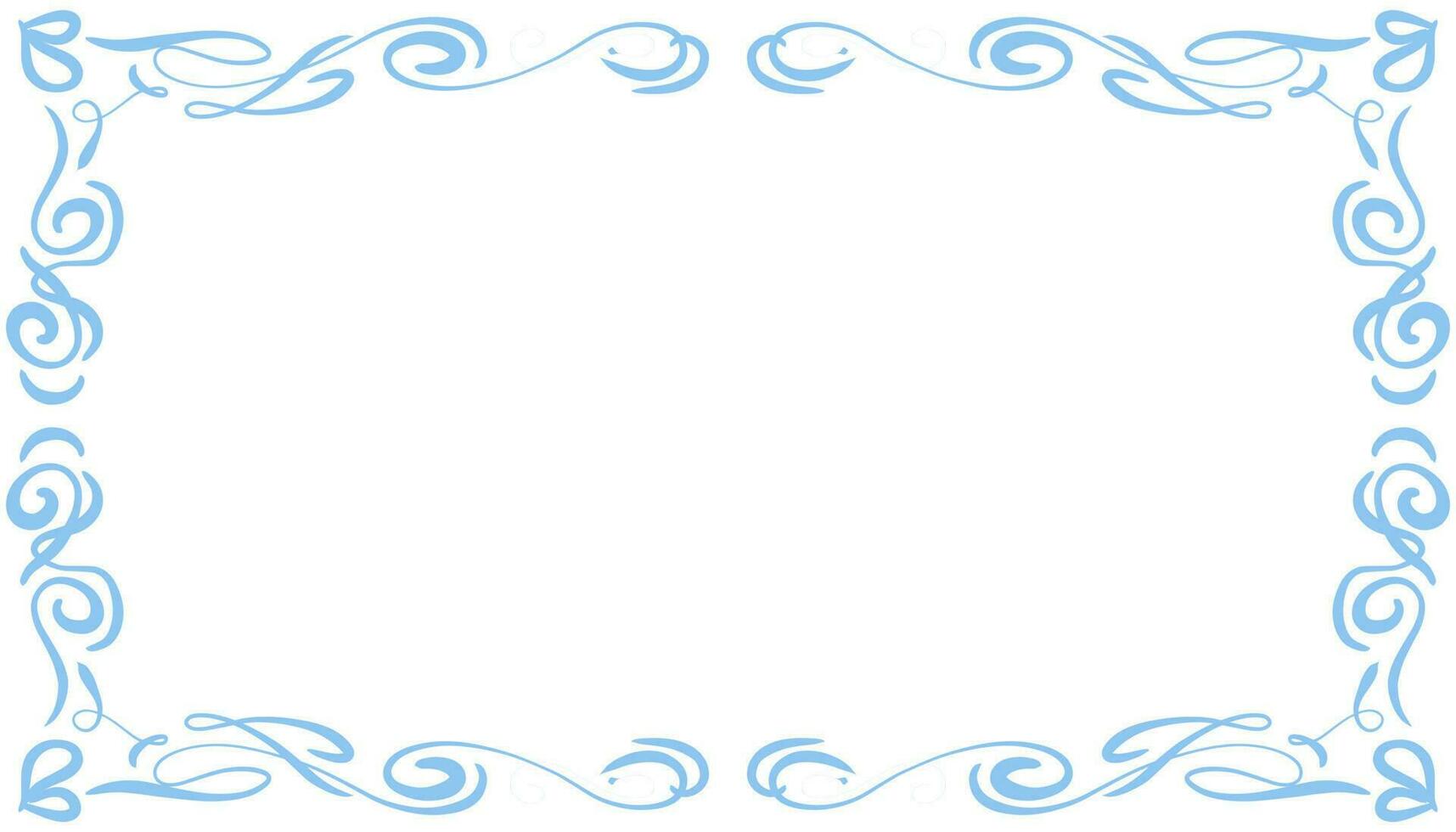 Blue abstract frame background illustration vector