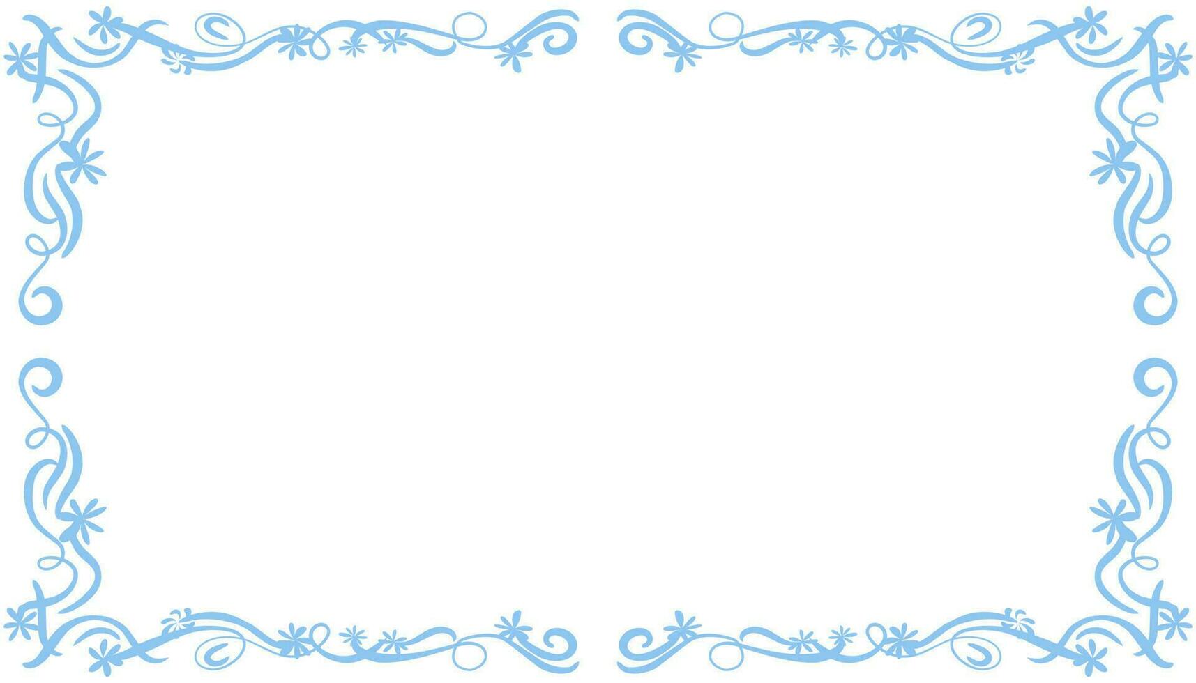 Blue abstract frame background illustration vector