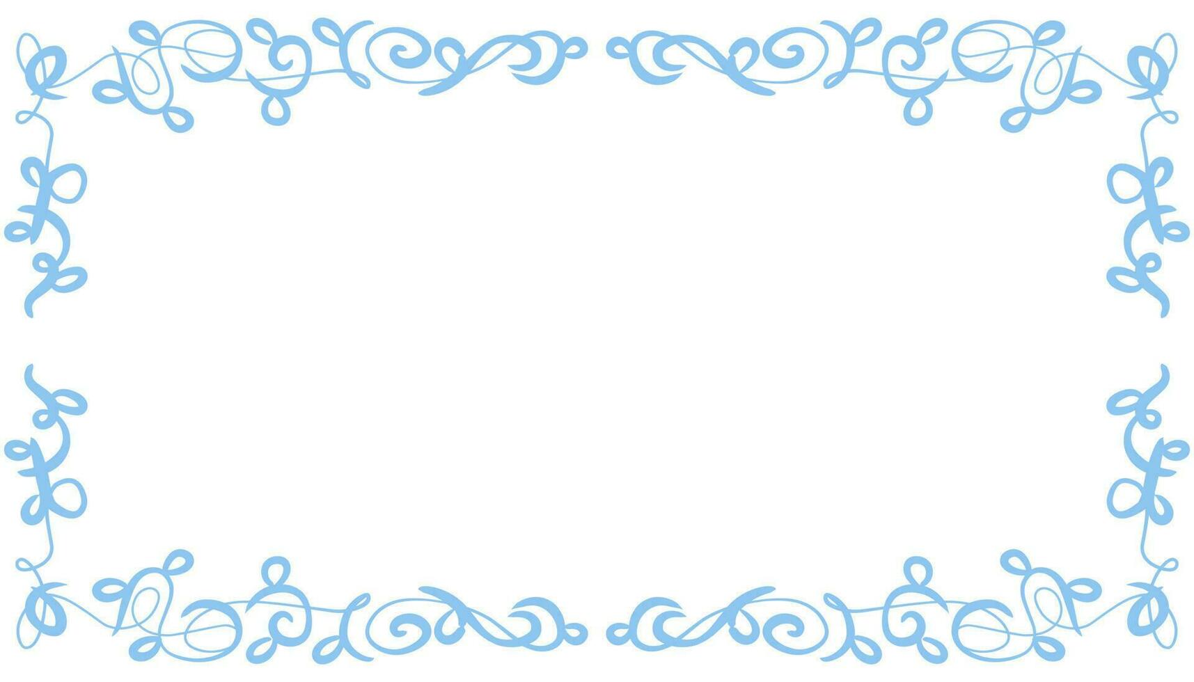 Blue abstract frame background illustration vector