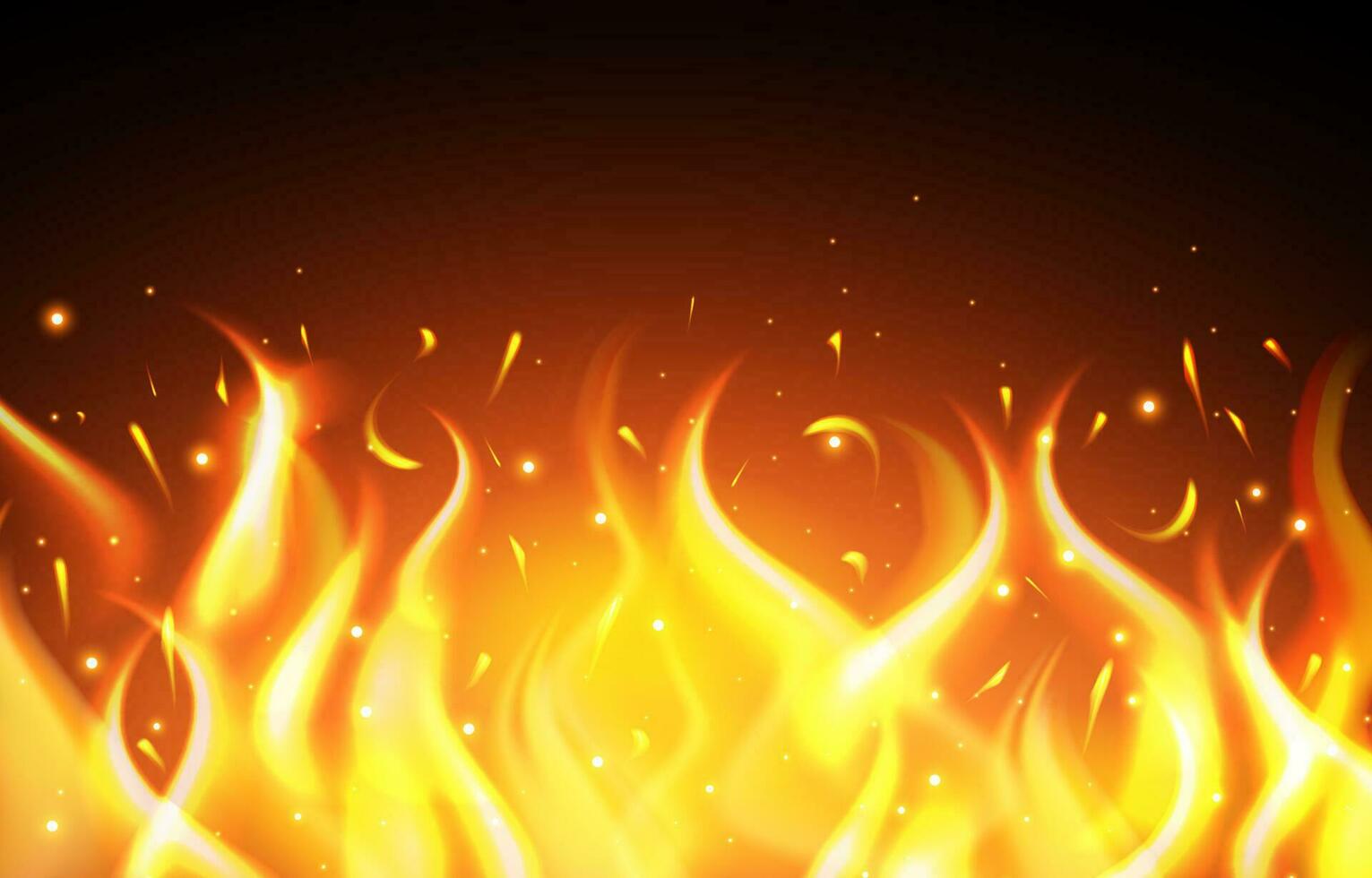 Fire Flares and Sparks Background vector