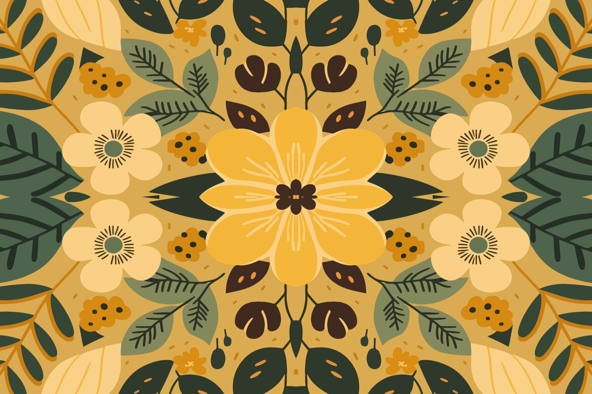 Floral seamless pattern light yellow tone background. Abstract graphic line  modern elegant minimal vintage retro style. Design for fabric texture  textile print art background wallpaper tile backdrop. 23168112 Vector Art  at Vecteezy