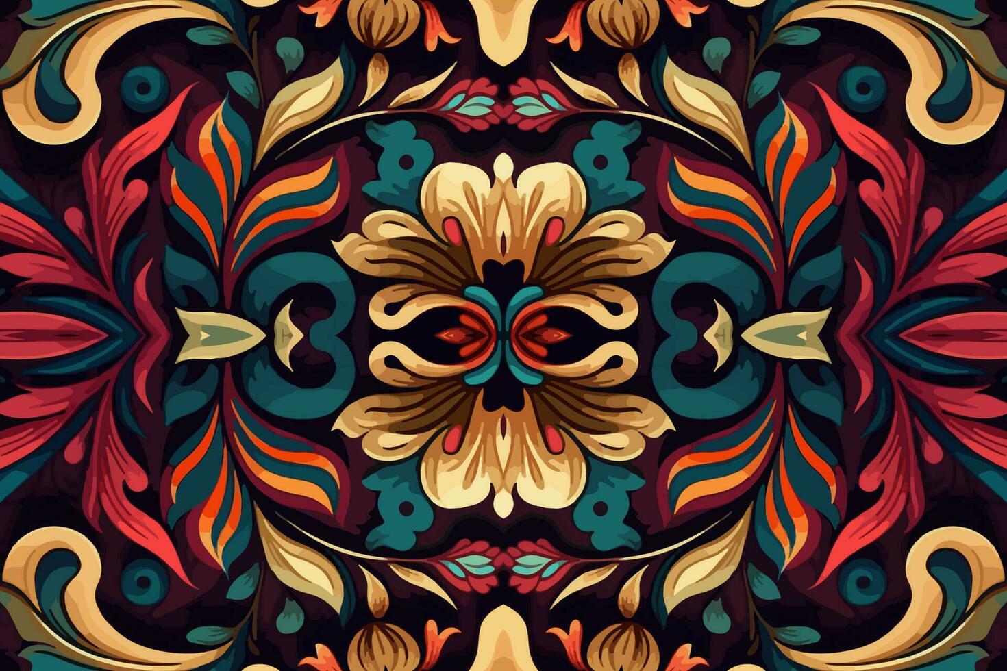 floral sin costura modelo vistoso antecedentes. resumen gráfico línea moderno elegante mínimo Clásico retro estilo. diseño para tela textura textil impresión Arte antecedentes fondo de pantalla loseta fondo. vector