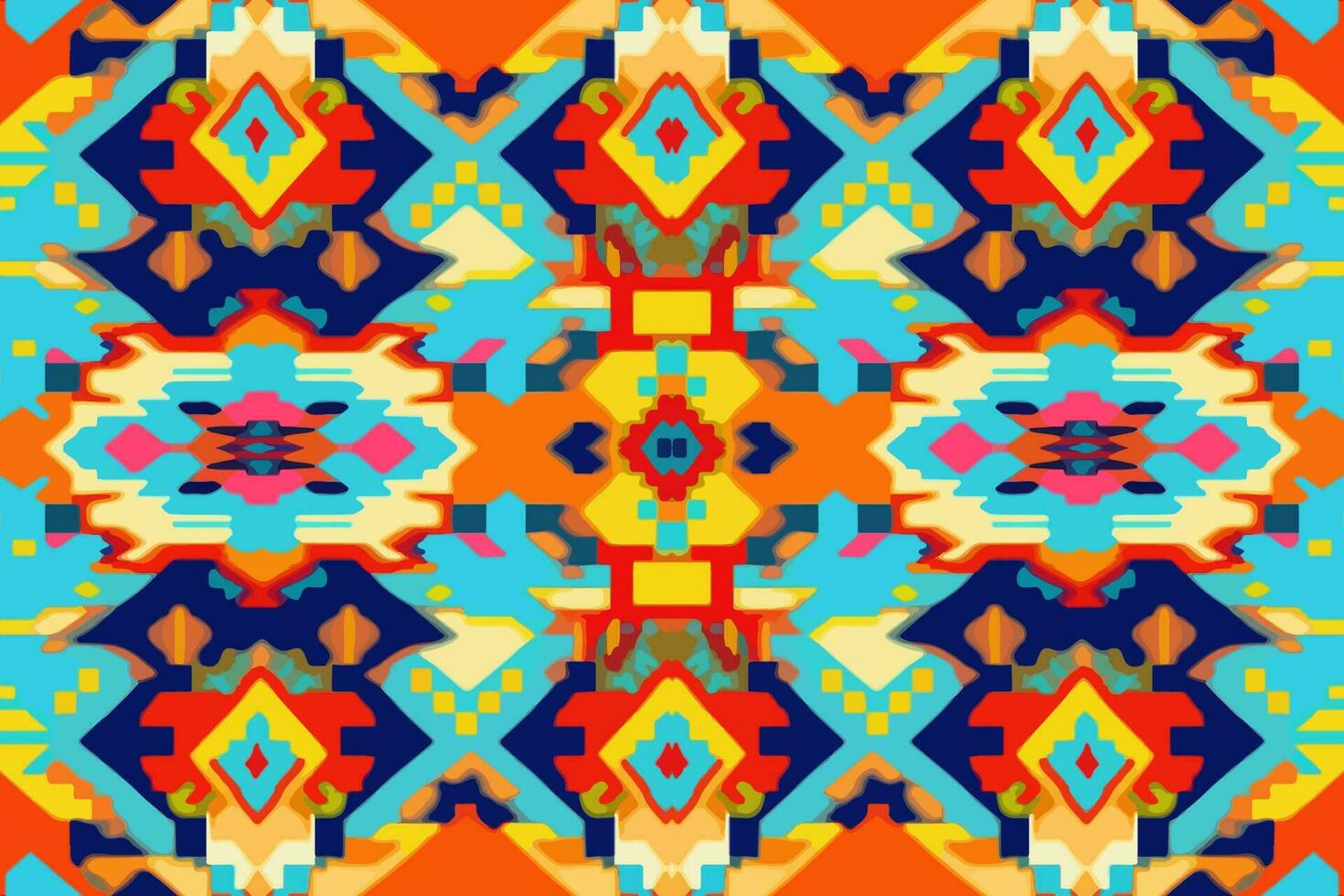 Ikat geometric folklore ornament colorful background. Abstract graphic ethnic traditional folk stripes antique tribal line. Modern elegant minimal retro style. Design for fabric texture textile print. vector