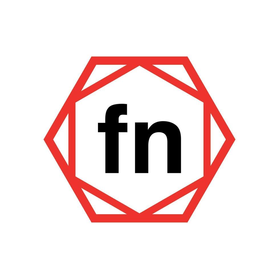 FN company name initial letters icon. FN monogram. vector
