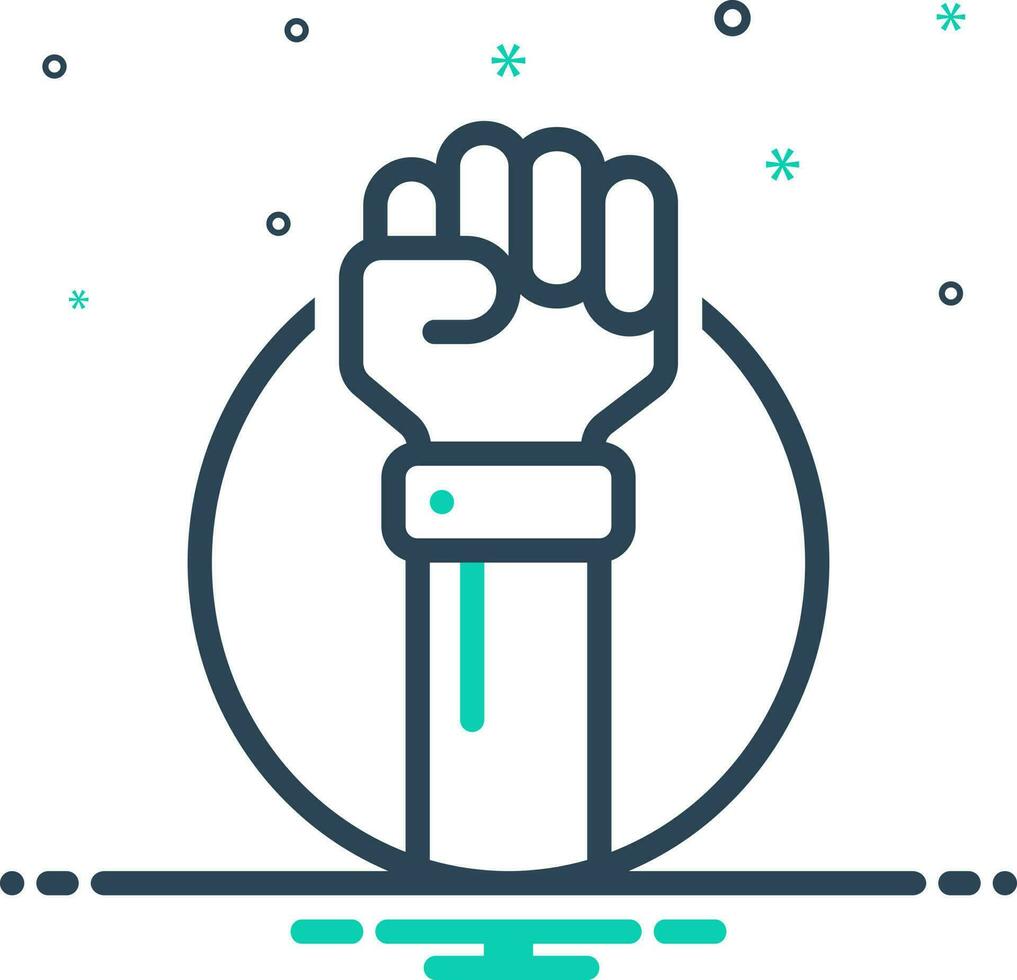 mix icon for raised vector