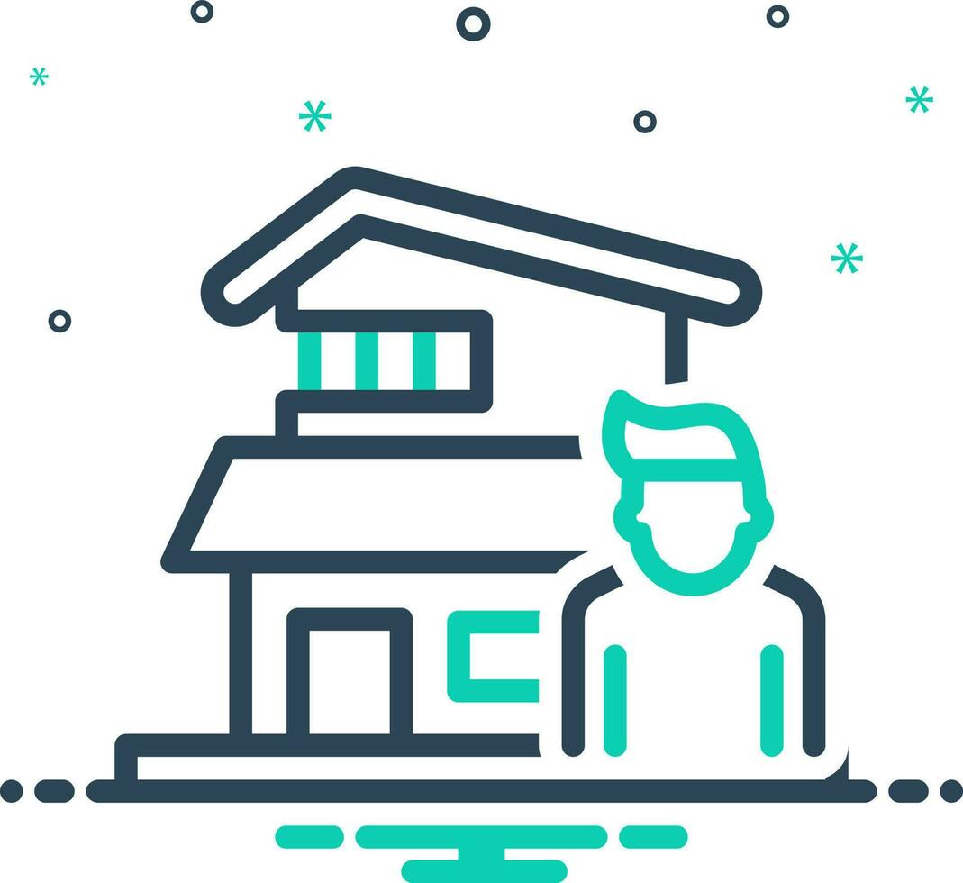 mix icon for tenant vector
