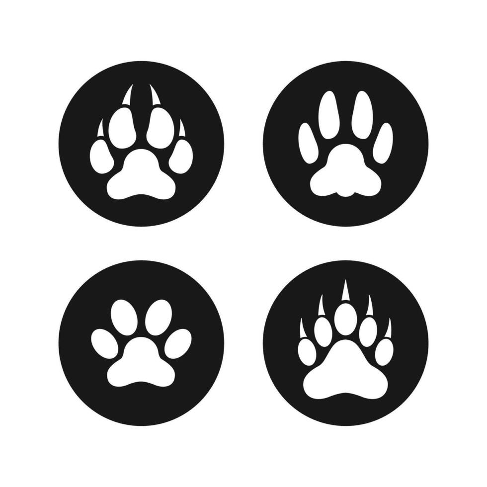 paw print icon vector design illustration