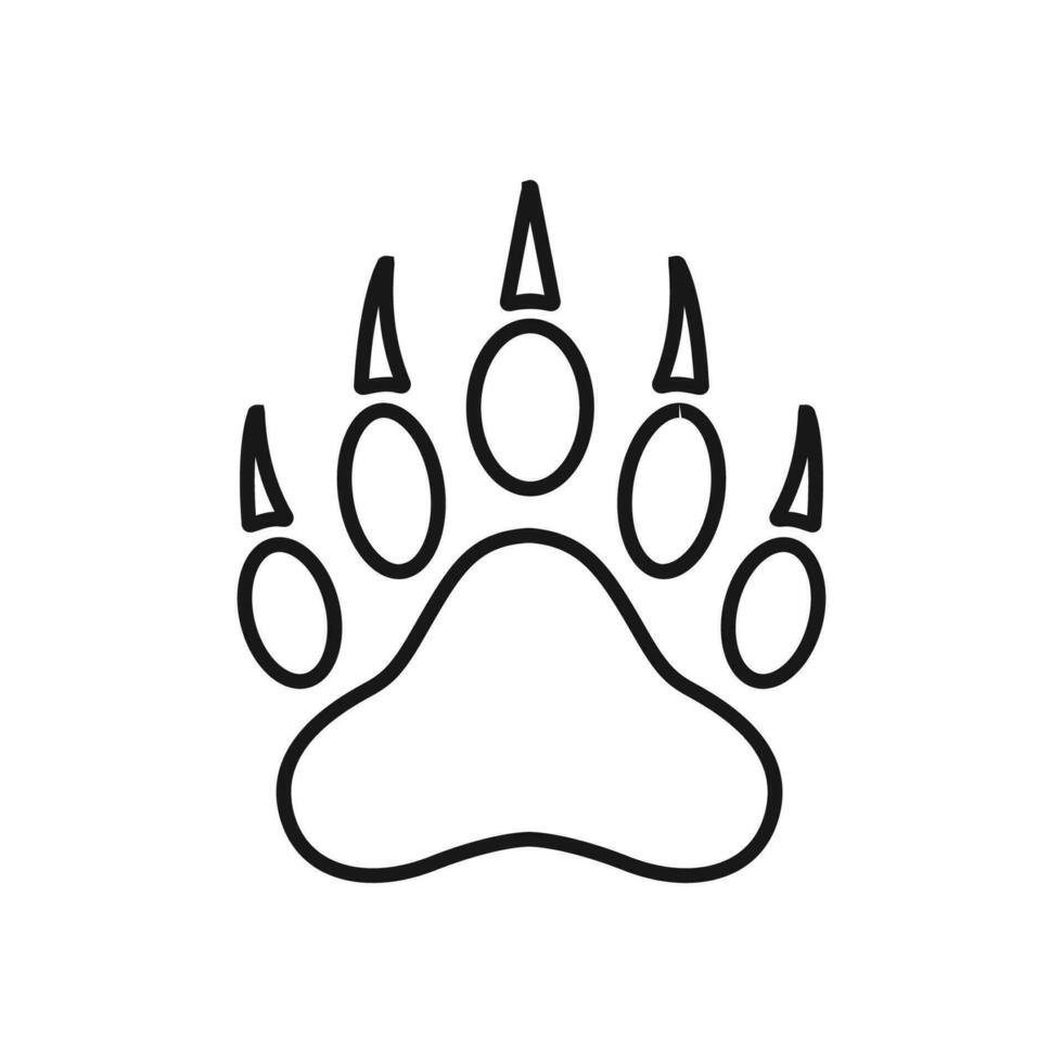 paw print icon vector design illustration