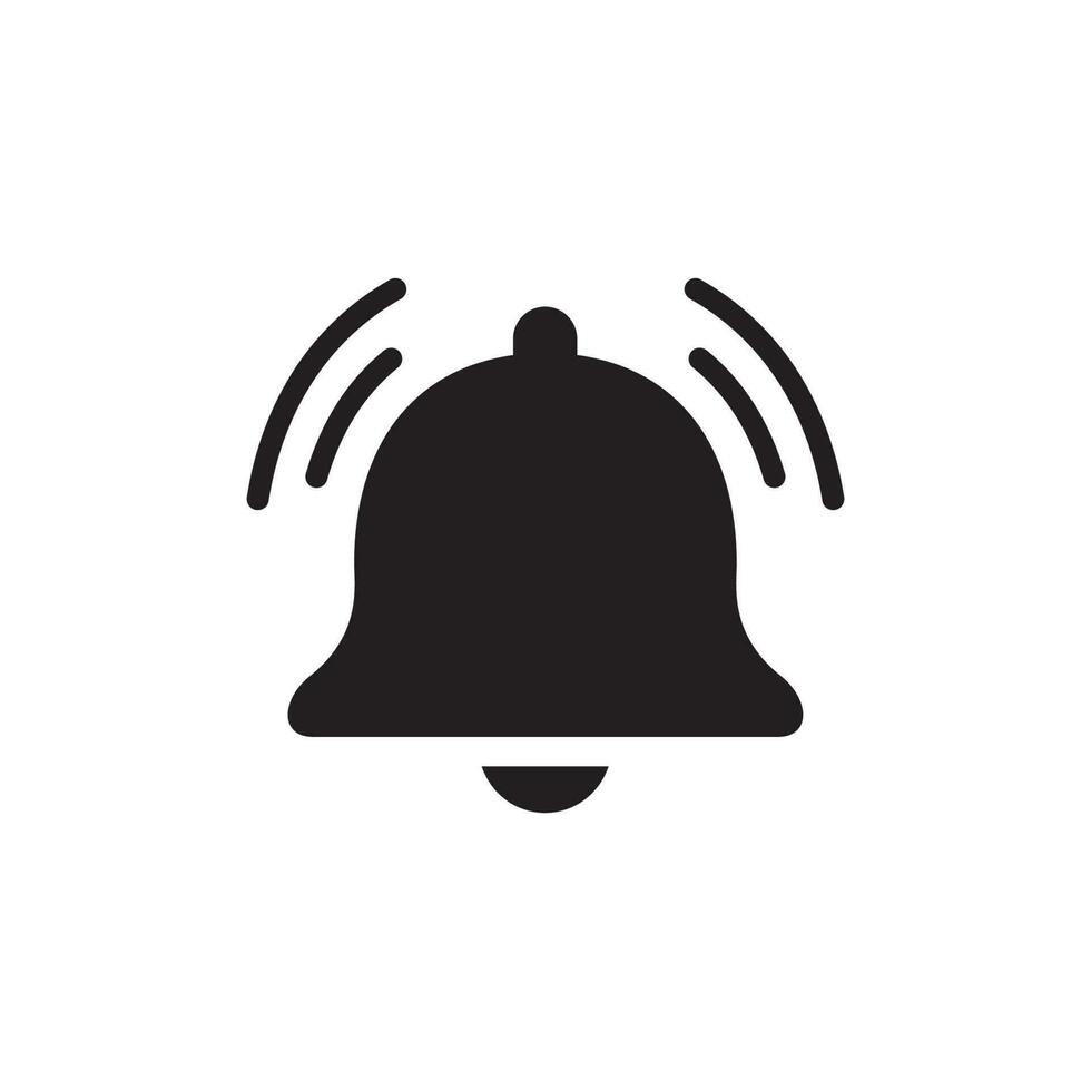 bell, notification icon vector design illustration