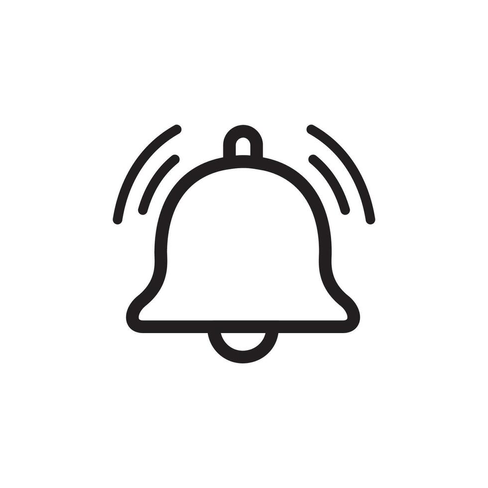 bell, notification icon vector design illustration